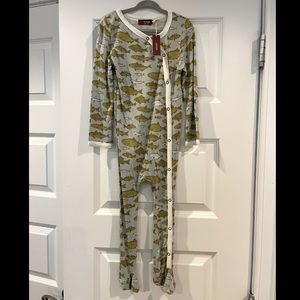 Milkbarn fish snap button onesie for boys